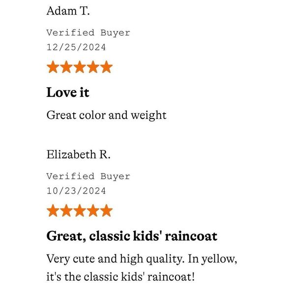 PRIMARY Kids Toddler 12-24 Months Raincoat - Picture 8 of 8